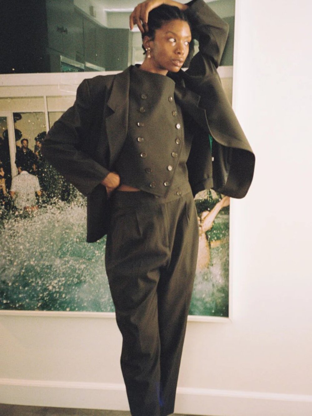 Chelsea Mak The Oxford Pant in Vintage Black Size XS